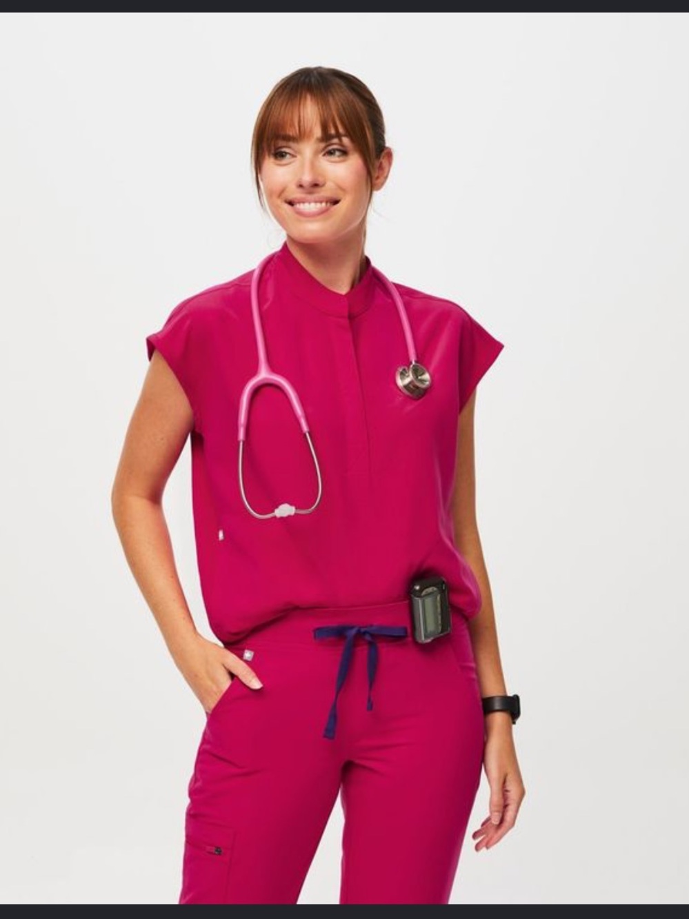 Figs Ultra Rose Women's Medical Scrub Set